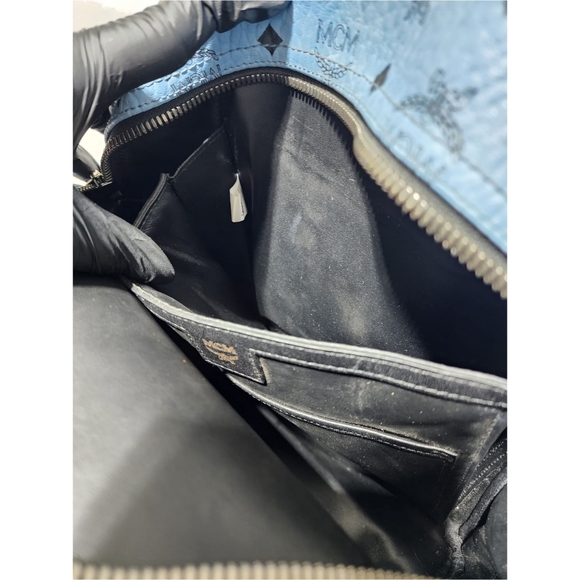 MCM Visetos Small Patricia Crossbody/Shoulder Bag Black - Picture 16 of 16